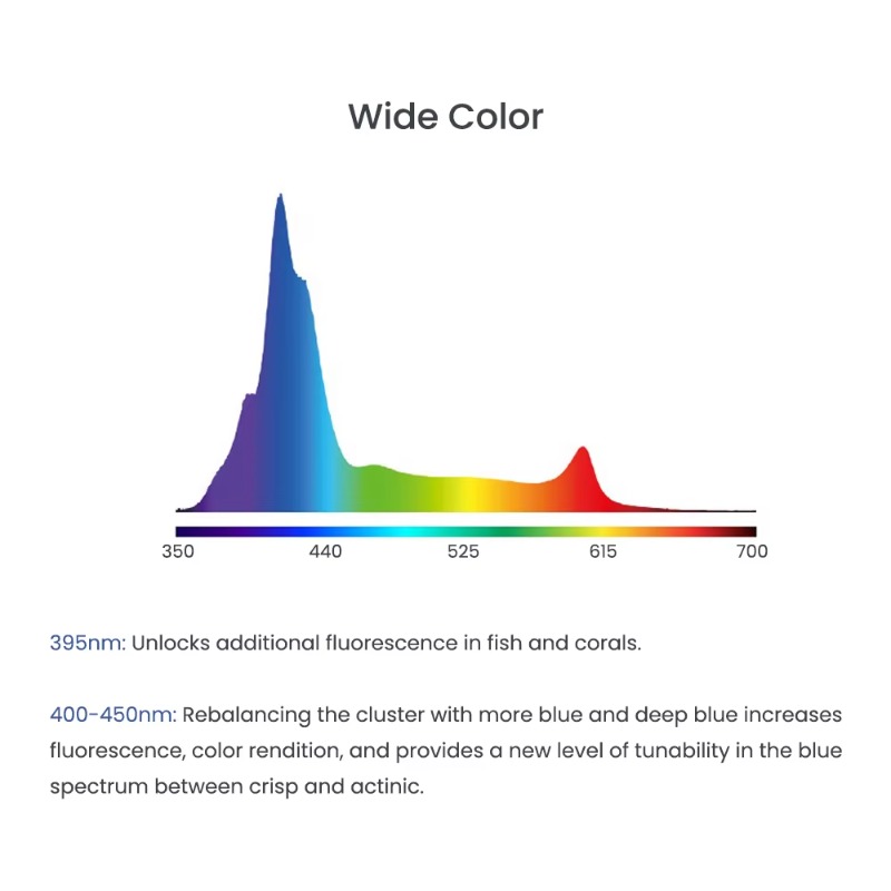 Blue 240W LEDs Full Spectrum W - огляд і ціна Aquarium Blue Marine Reef
