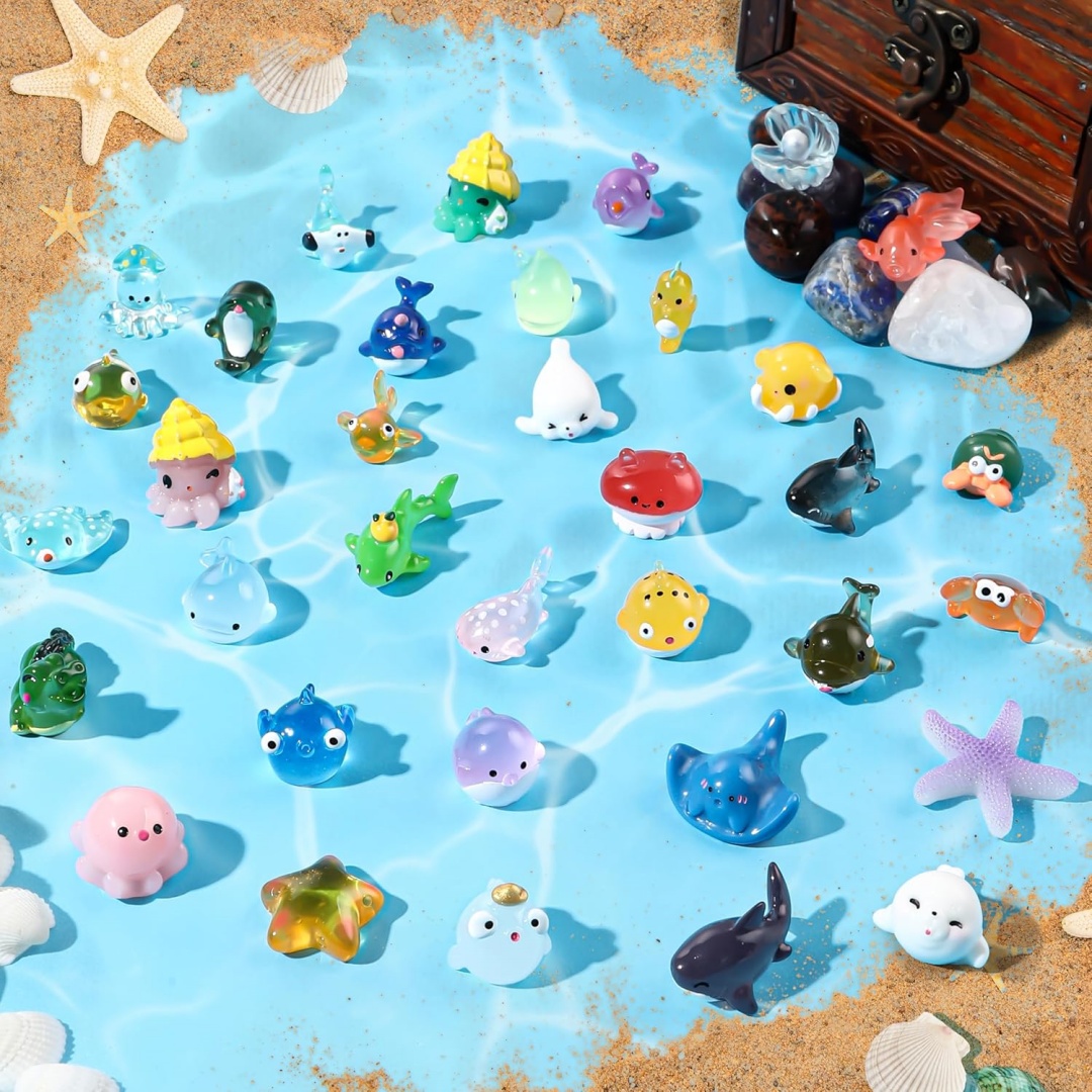 Mini Ocean Animals Resin Figur - огляд і ціна Aquarium Marine World