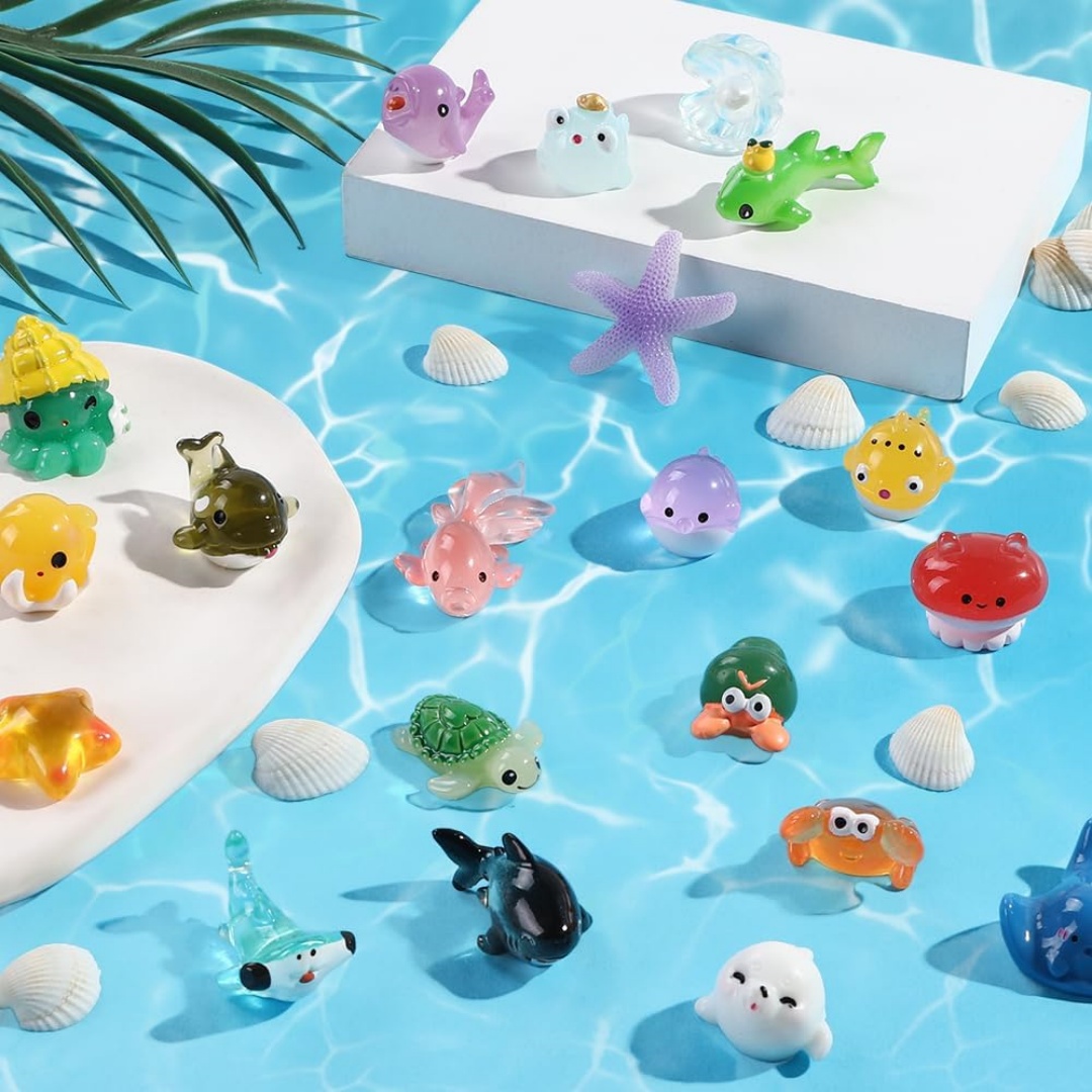 Mini Ocean Animals Resin Figur - огляд і ціна Aquarium Marine World