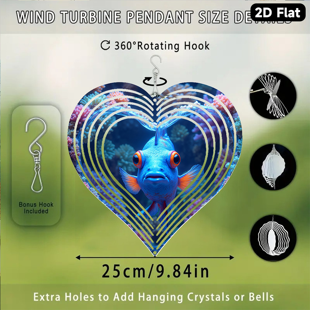 2D Flat, 1pc Bohemian Blue Man - огляд і ціна Aquarium Blue Marine